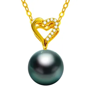 14K Gold Pearl Pendant Necklace