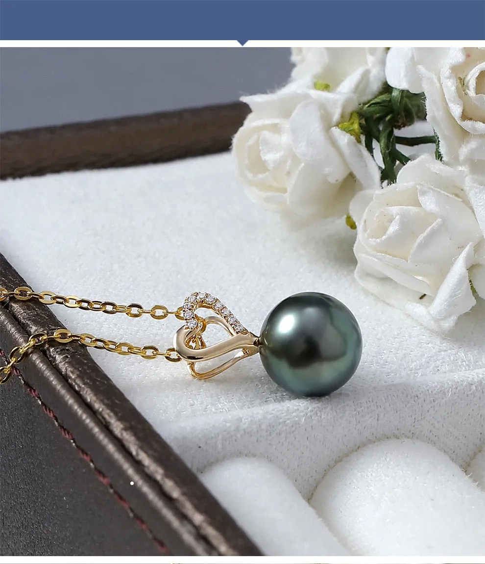 14K Gold Pearl Pendant Necklace
