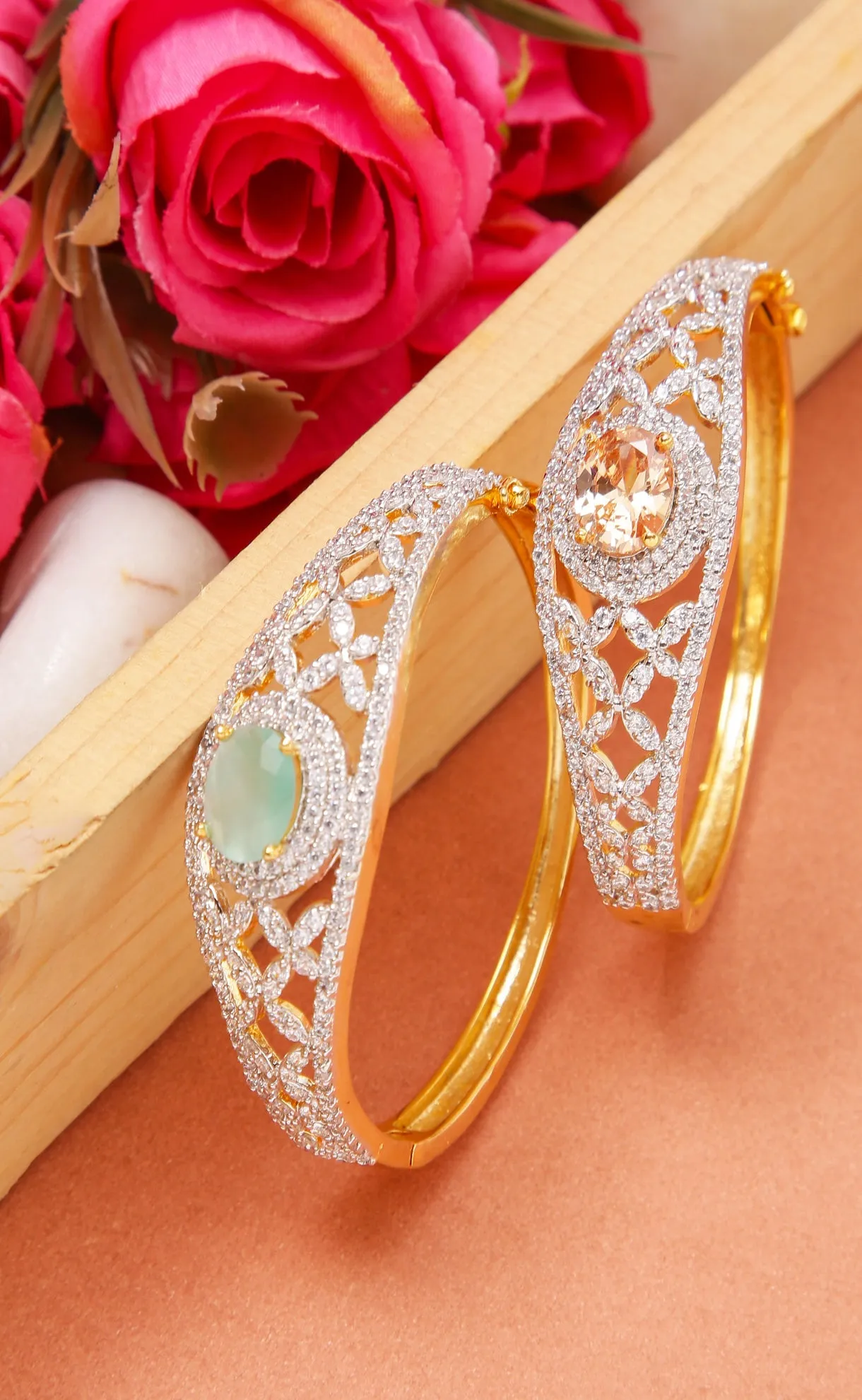 American Diamond & Semi-Precious Bracelet (D189)