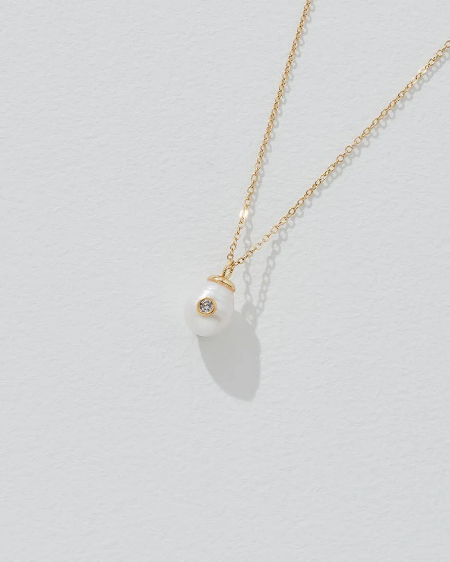Birthstone Pearl Pendant April