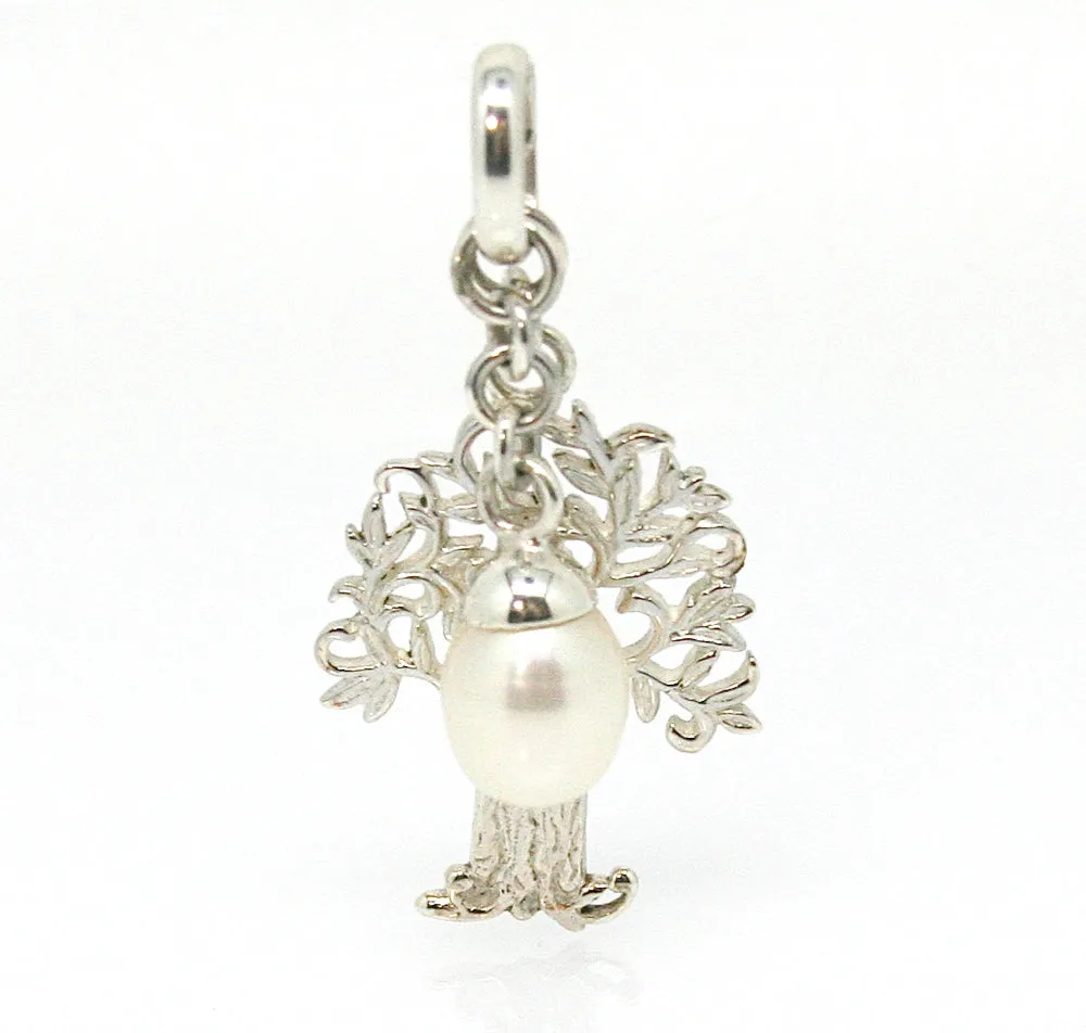 Boab Tree Pendant with Pearl