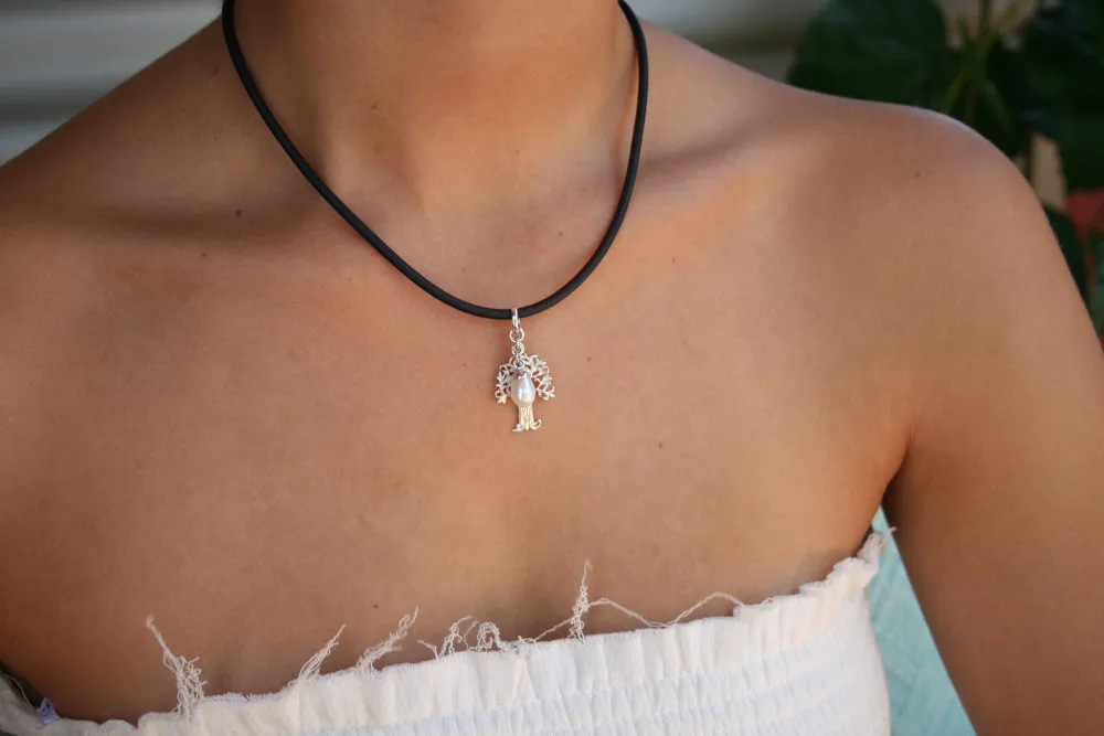 Boab Tree Pendant with Pearl