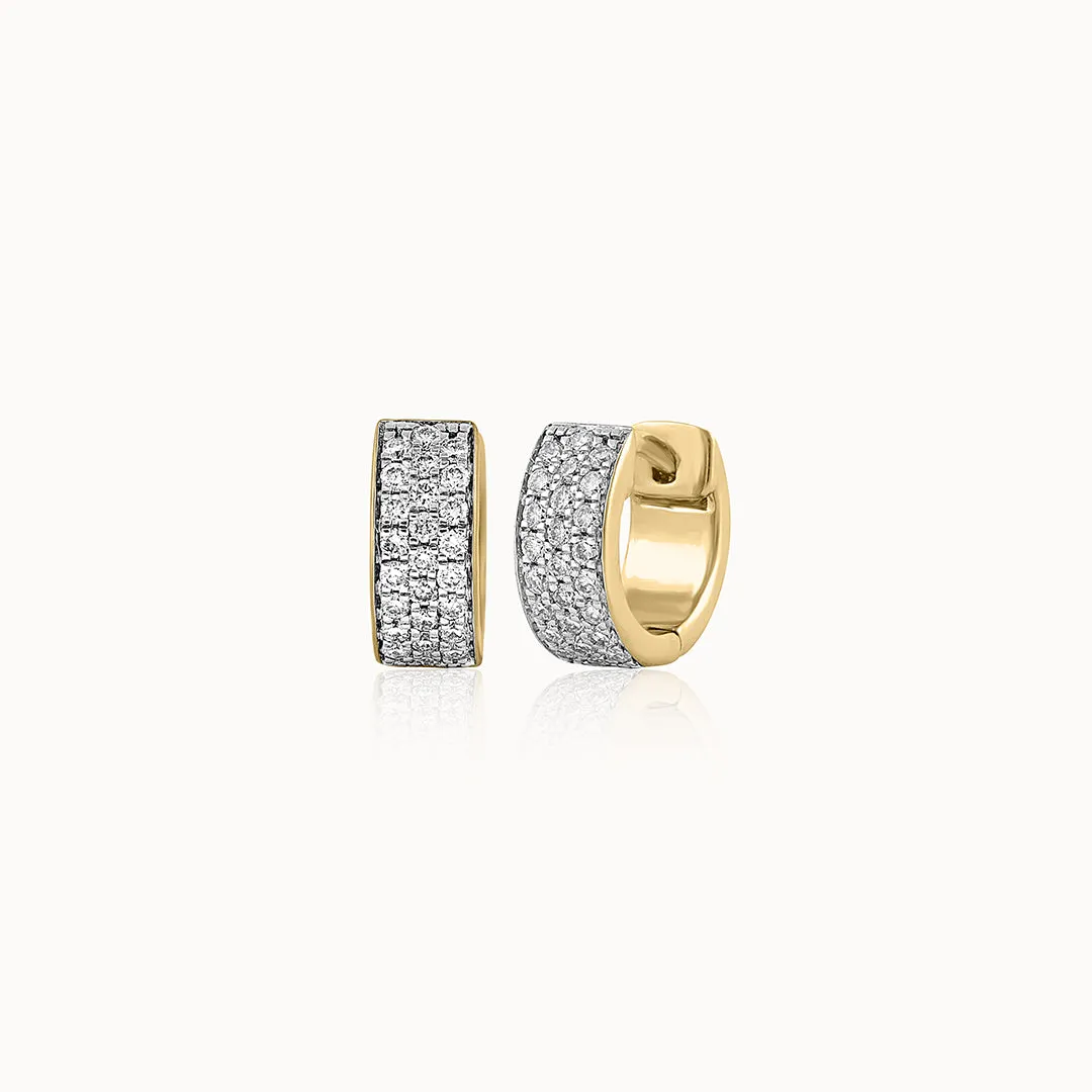 Bold Mini Diamond Hoops
