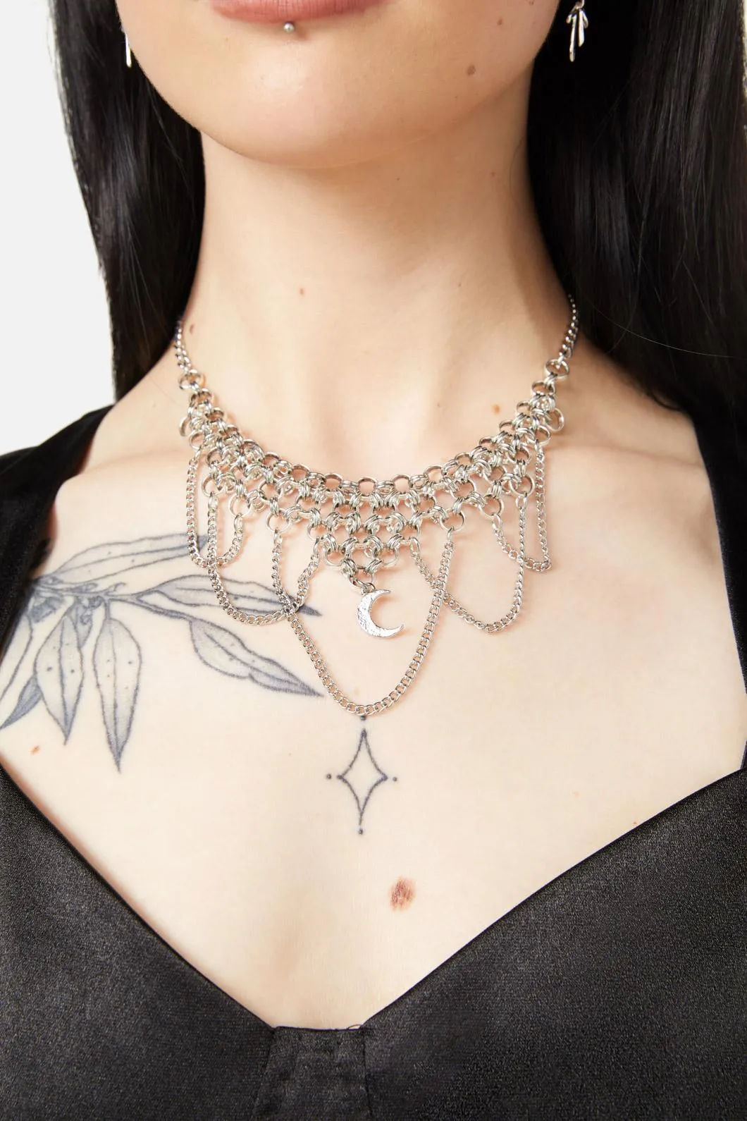 Chainlink Moon Necklace