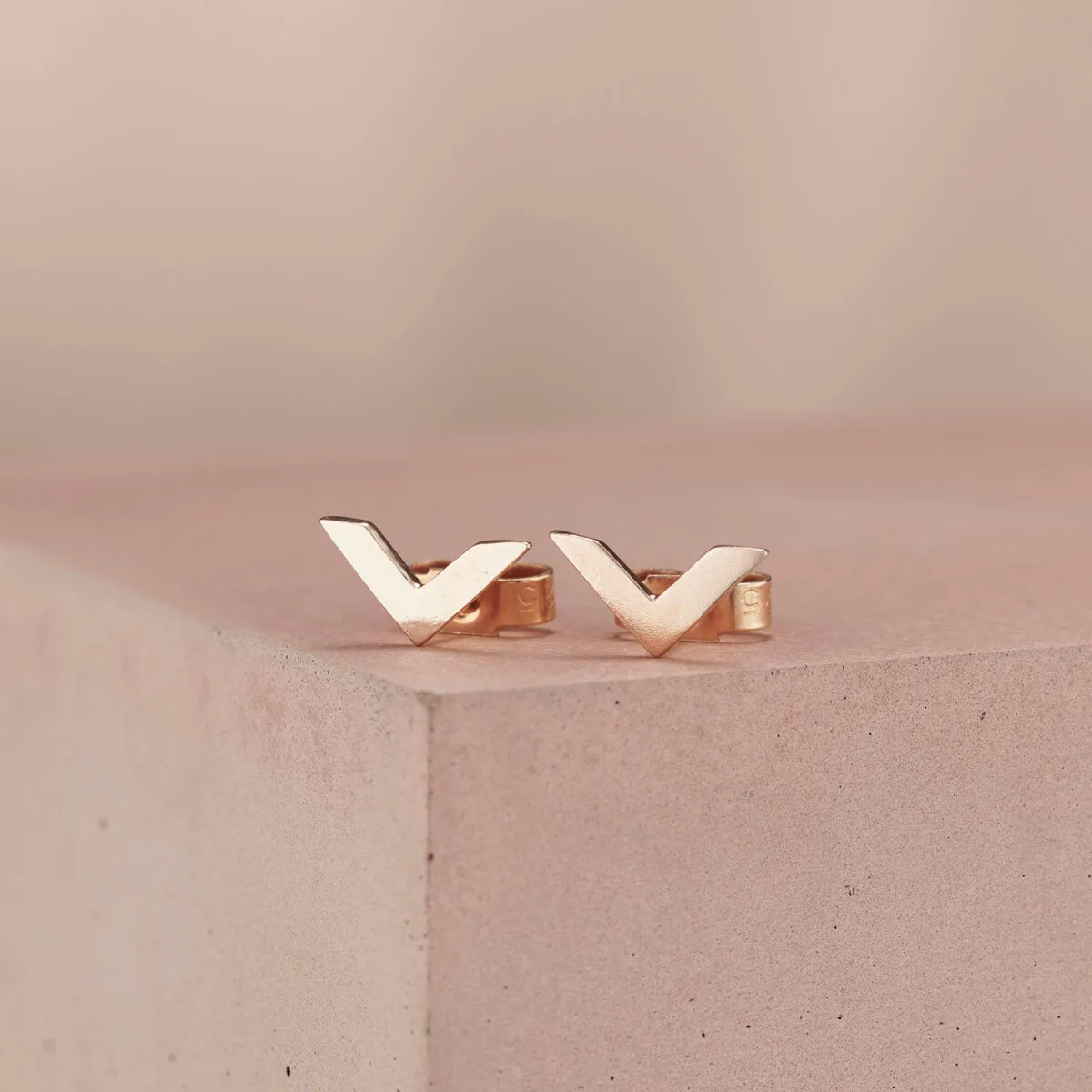 Chevron Stud Earrings