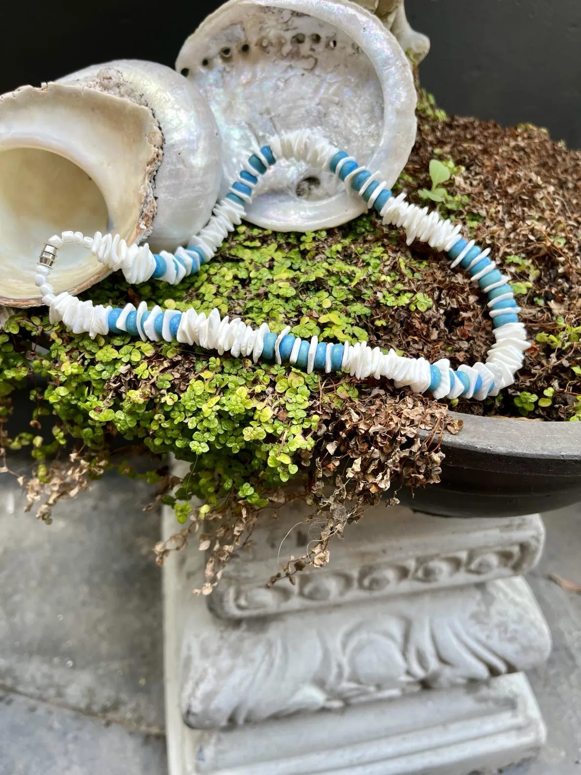 Chipped Puka Shell Choker