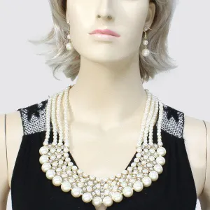 iLLASPARKZ Layered Crystal Pearl Necklace