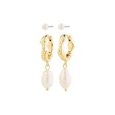 Jonne Pearl Earring 2-in-1 Set | Gold