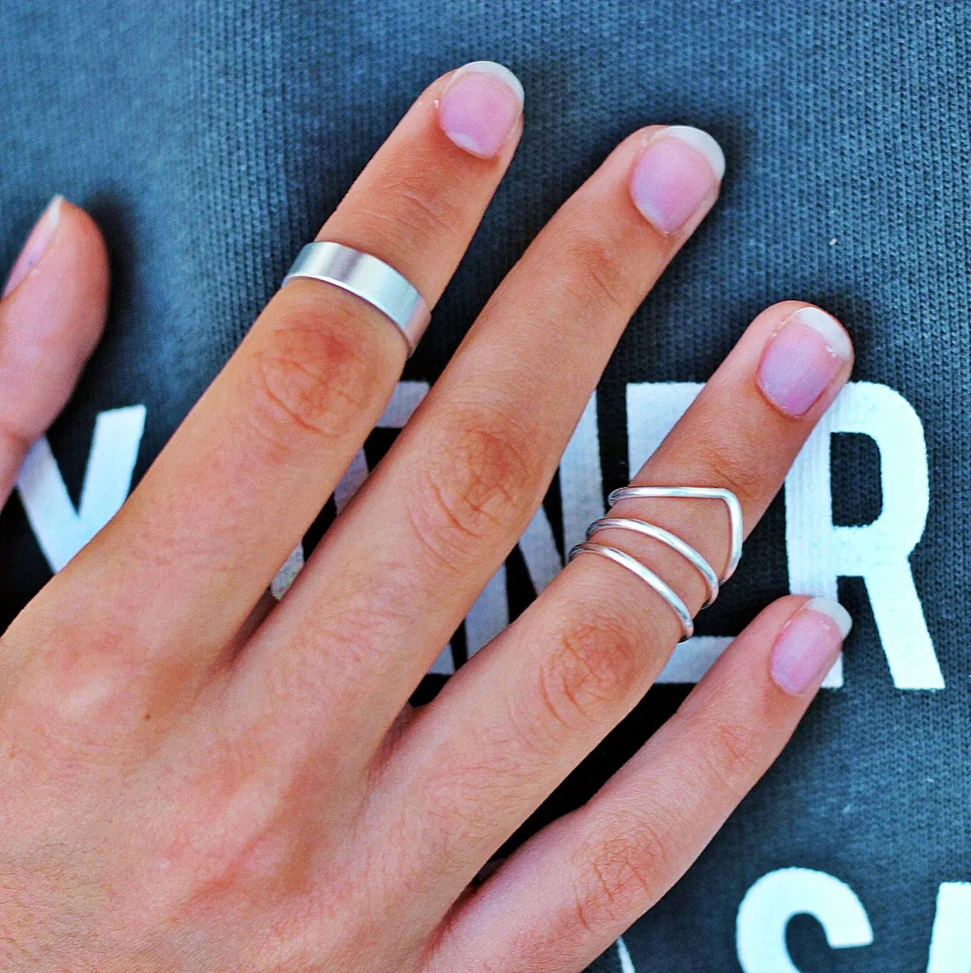 Knuckle Ring Set of 4