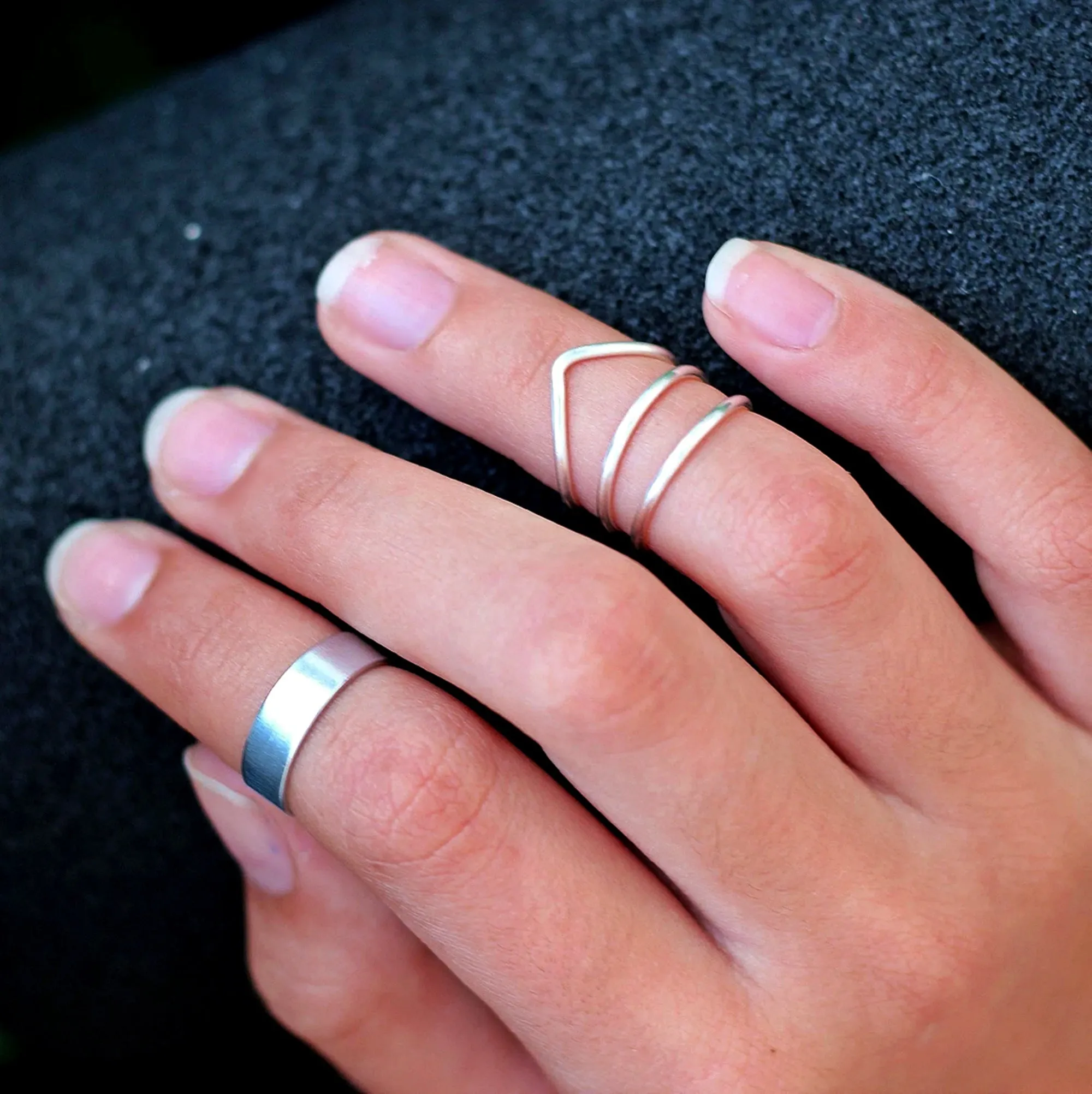 Knuckle Ring Set of 4