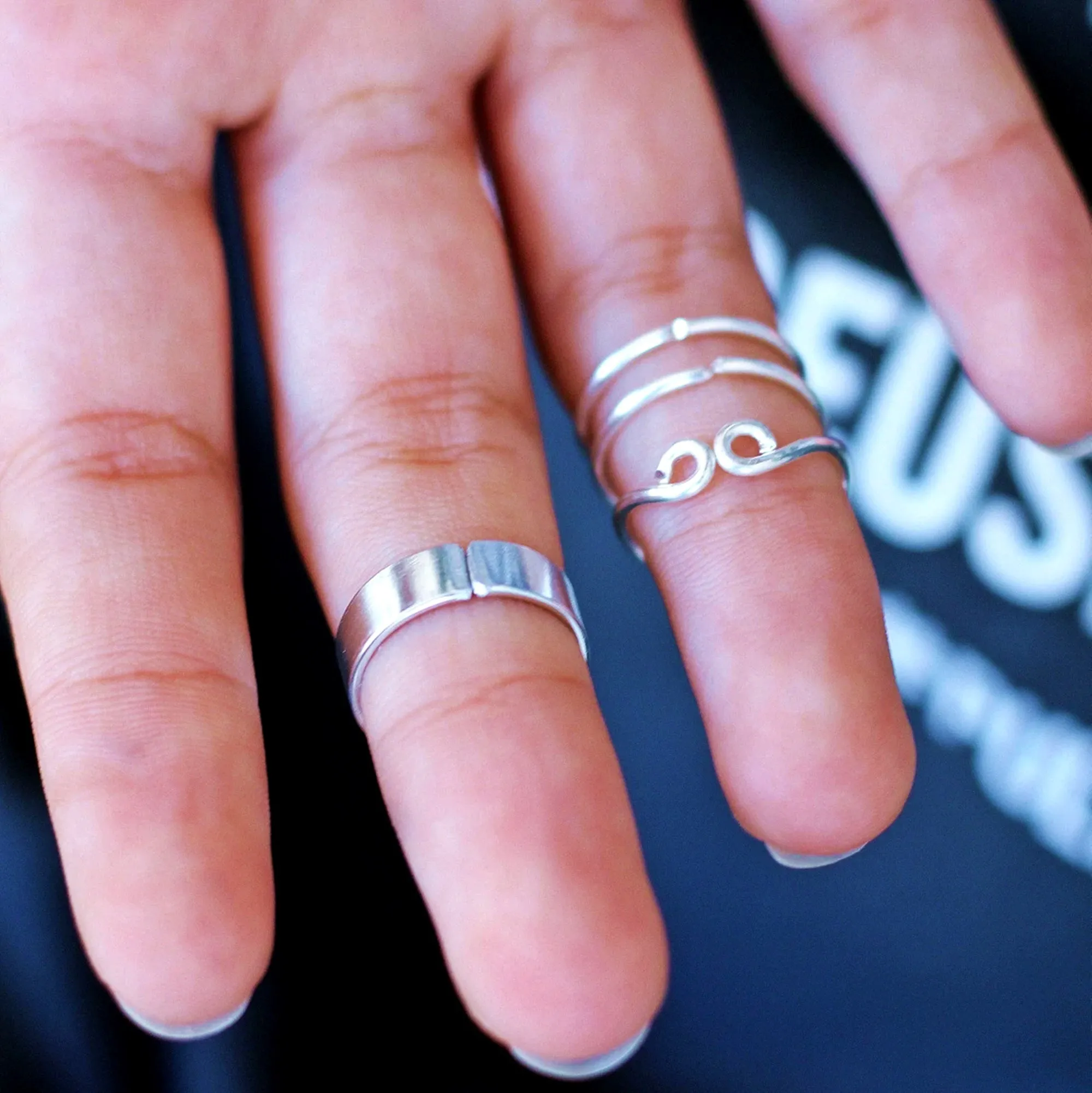 Knuckle Ring Set of 4