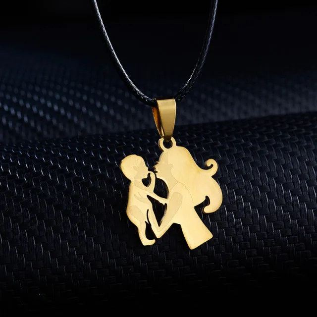 Mama Letter Pendant Necklace For Women 3 Colors Mom Nameplate Clavicle Chain Choker
