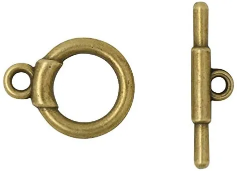 Mandala Crafts Toggle Clasp, T-Bar Closure from Metal for Jewelry Making in Bulk, Rose Gold, Bronze, Gunmetal, Silver, Gold Tone