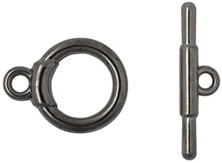 Mandala Crafts Toggle Clasp, T-Bar Closure from Metal for Jewelry Making in Bulk, Rose Gold, Bronze, Gunmetal, Silver, Gold Tone
