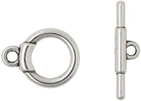 Mandala Crafts Toggle Clasp, T-Bar Closure from Metal for Jewelry Making in Bulk, Rose Gold, Bronze, Gunmetal, Silver, Gold Tone