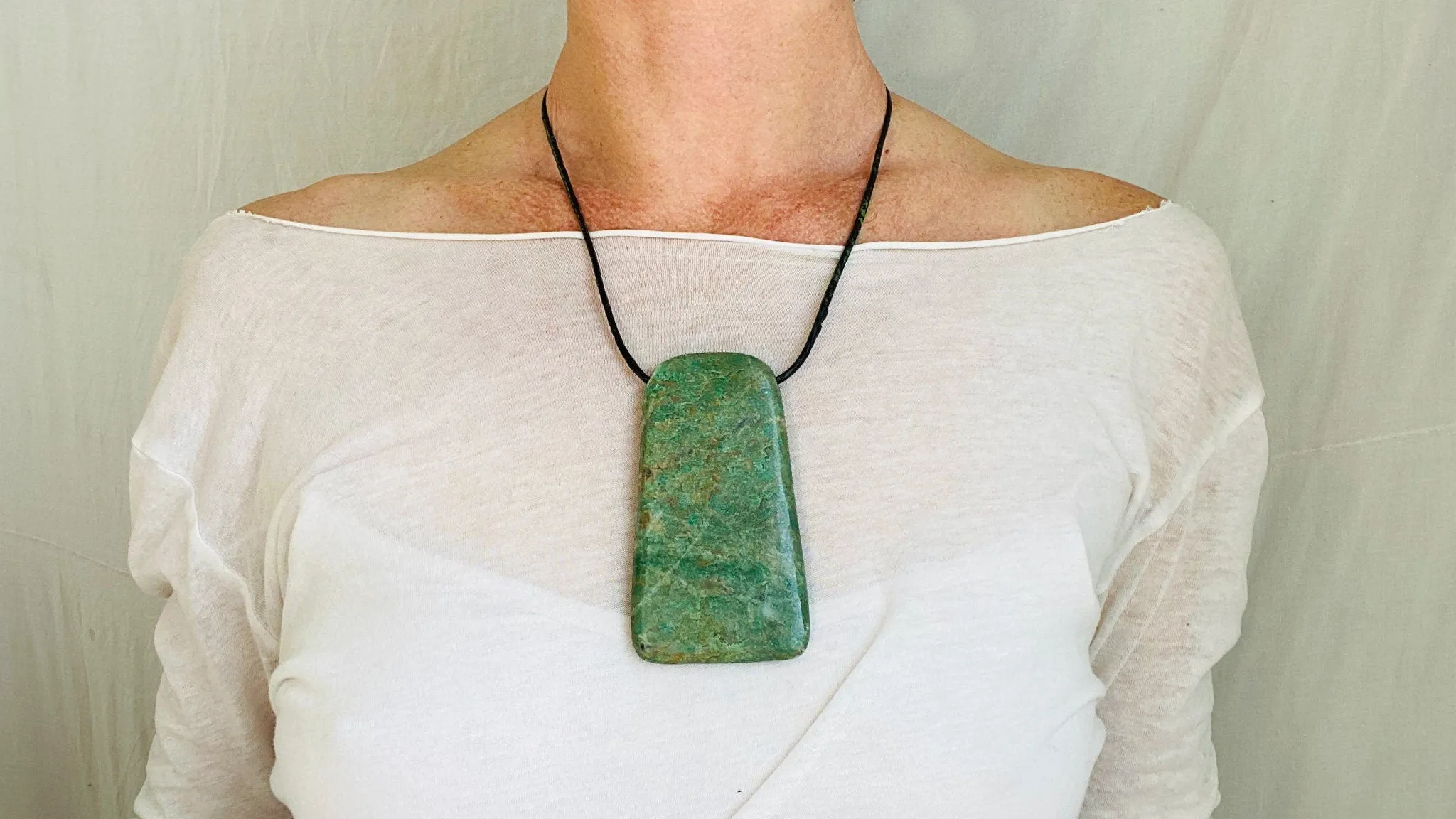 Mayan Green Jade Pendant. Hand-Carved Adze. Guatemala. 0110