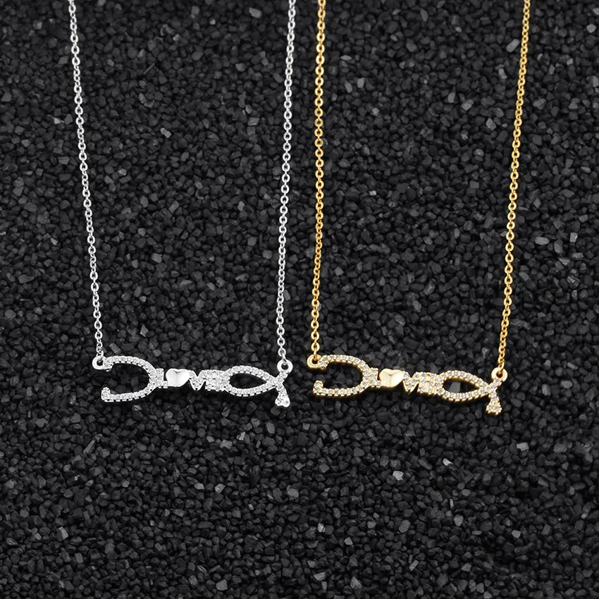 Micro Pave Cubic Zirconia Tiny Love Heart