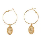 Miraculous Mary Hoop Earrings