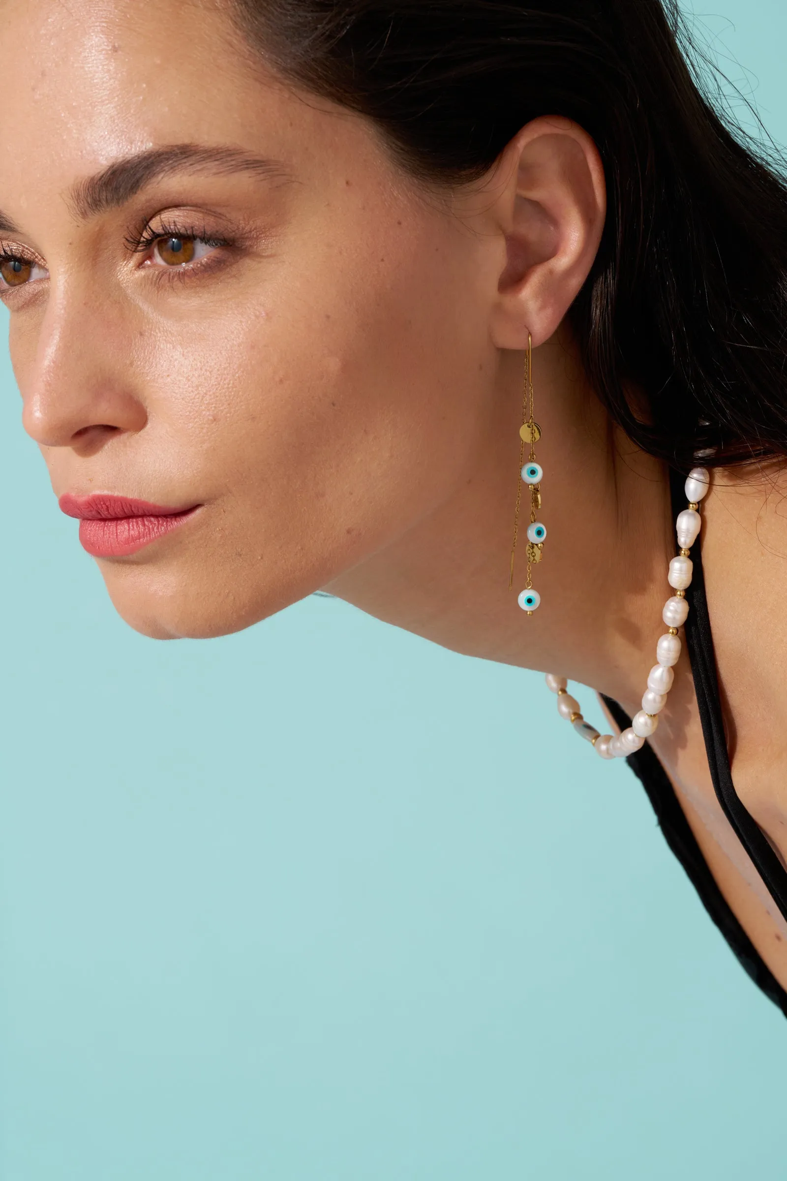 Mother of Pearl Necklace with Eye