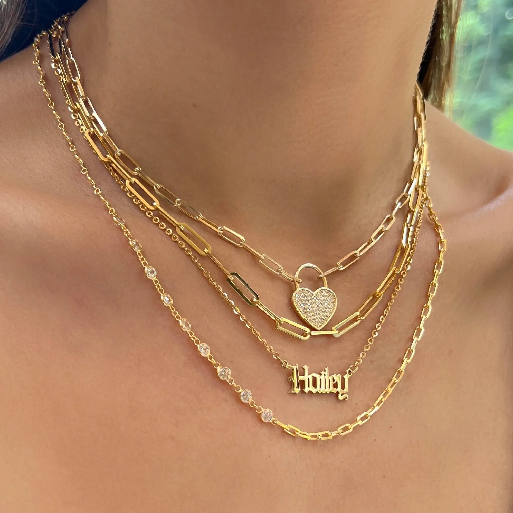 Old English Personalized Necklace