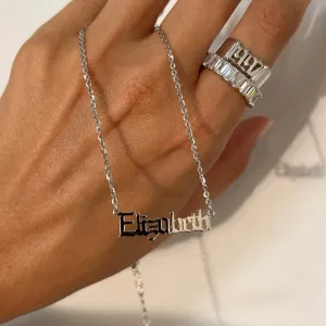 Old English Personalized Necklace