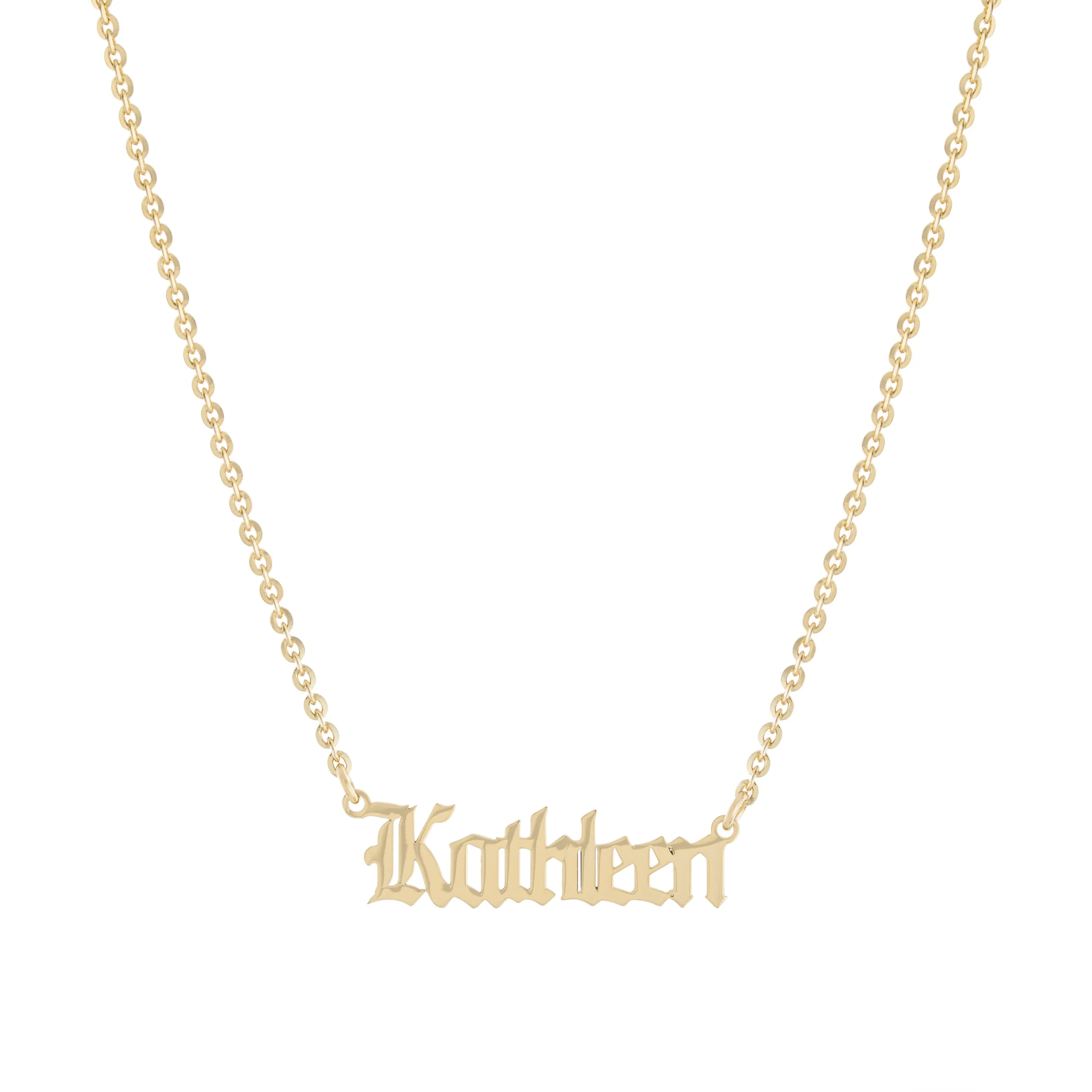 Old English Personalized Necklace