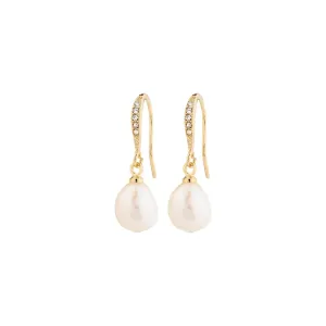 Pilgrim Jewelry Jasmin Pearl and Crystal Pendant Earrings - 652512083