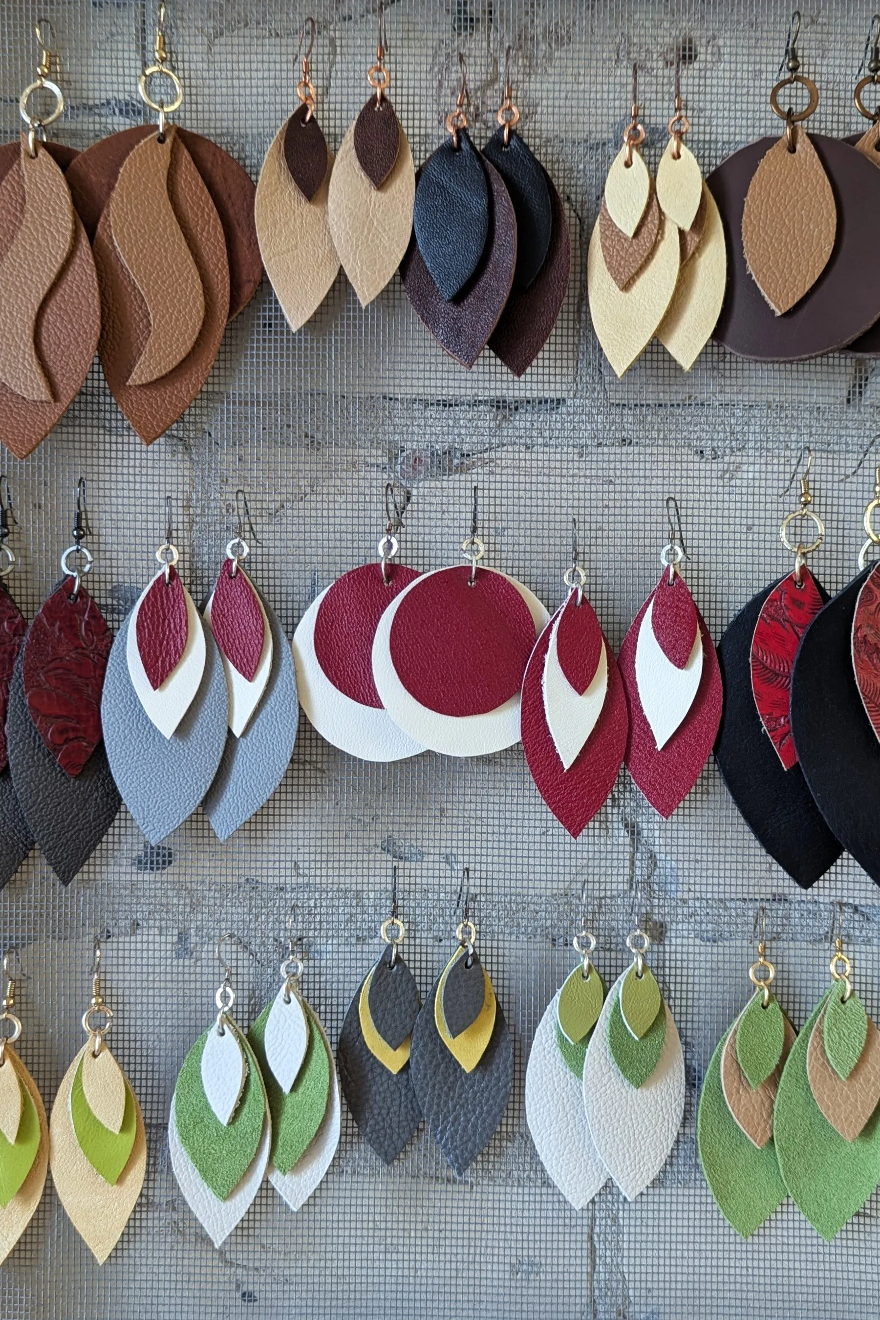 Red Drop Earrings