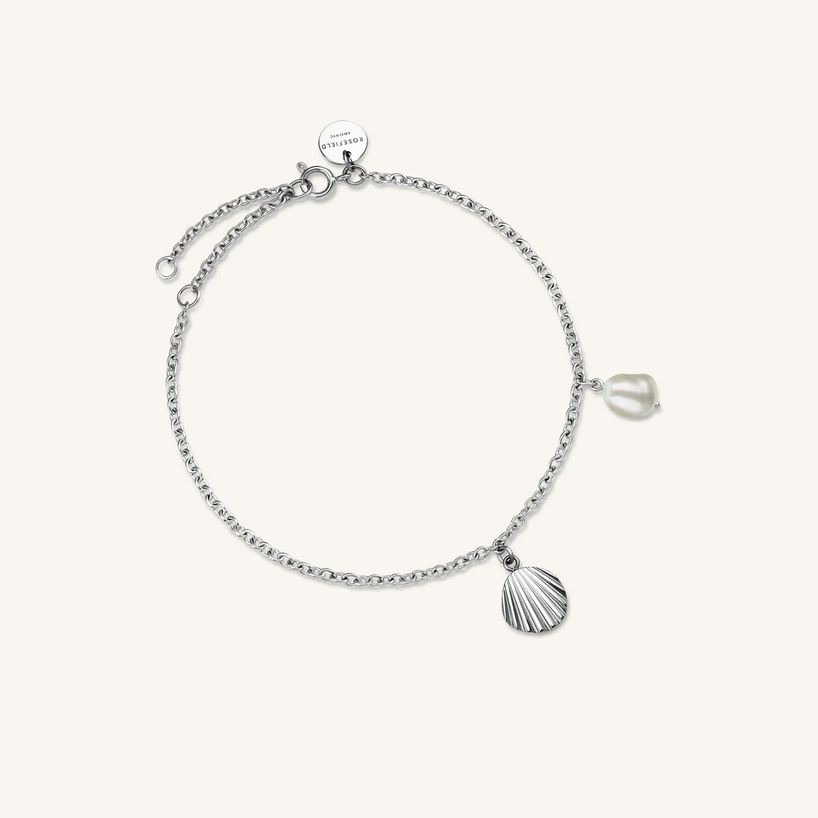 Shell and pearl bracelet
