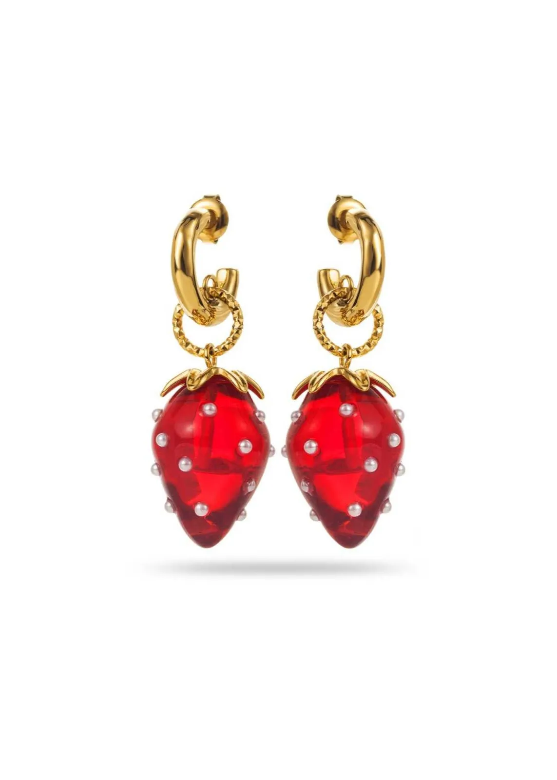 Strawberry Drop Earrings