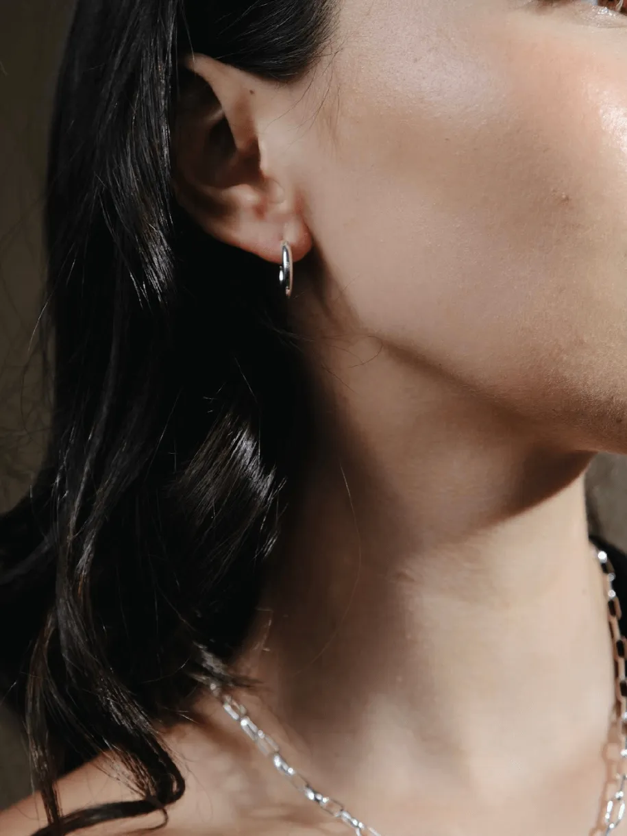 The Iconic Silver Hoop - Extra Small