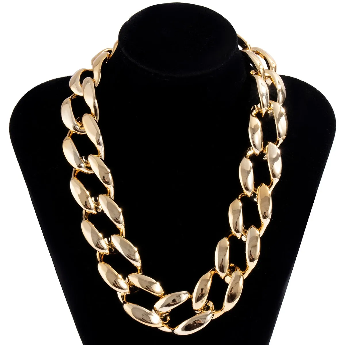 Thick CCB Material Exaggerated Big Choker Necklace Collar for Women Hiphop Chunky Chain Necklaces on the Neck 2022 Egirl Jewelry