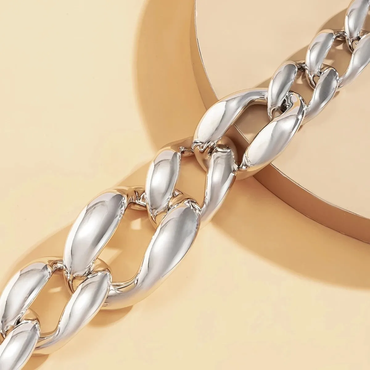 Thick CCB Material Exaggerated Big Choker Necklace Collar for Women Hiphop Chunky Chain Necklaces on the Neck 2022 Egirl Jewelry