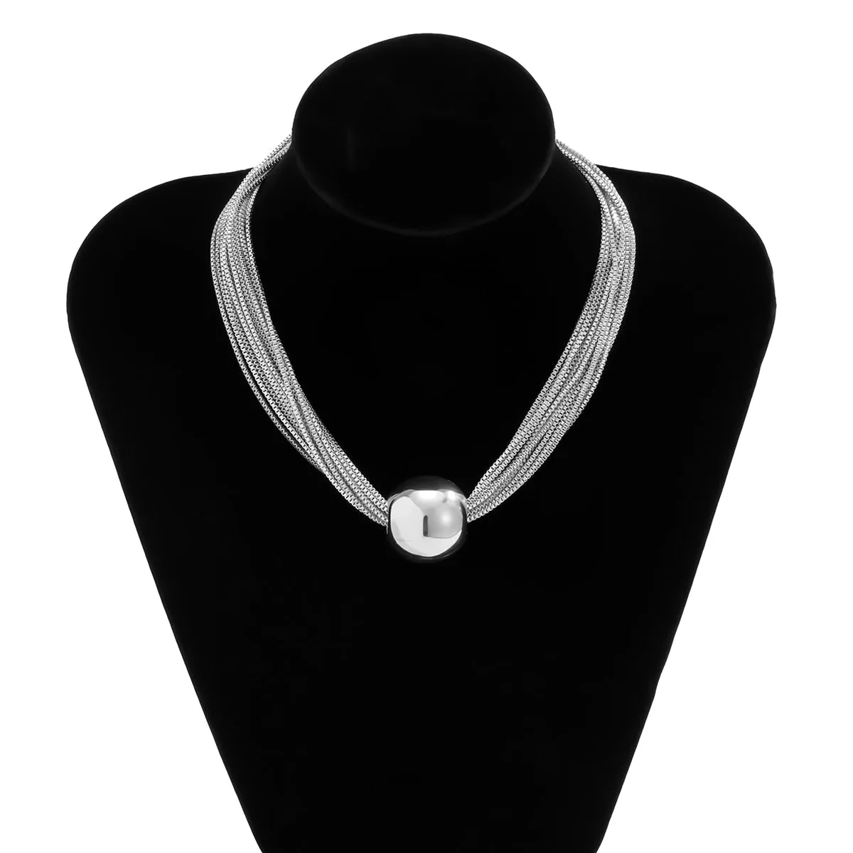 Thick CCB Material Exaggerated Big Choker Necklace Collar for Women Hiphop Chunky Chain Necklaces on the Neck 2022 Egirl Jewelry