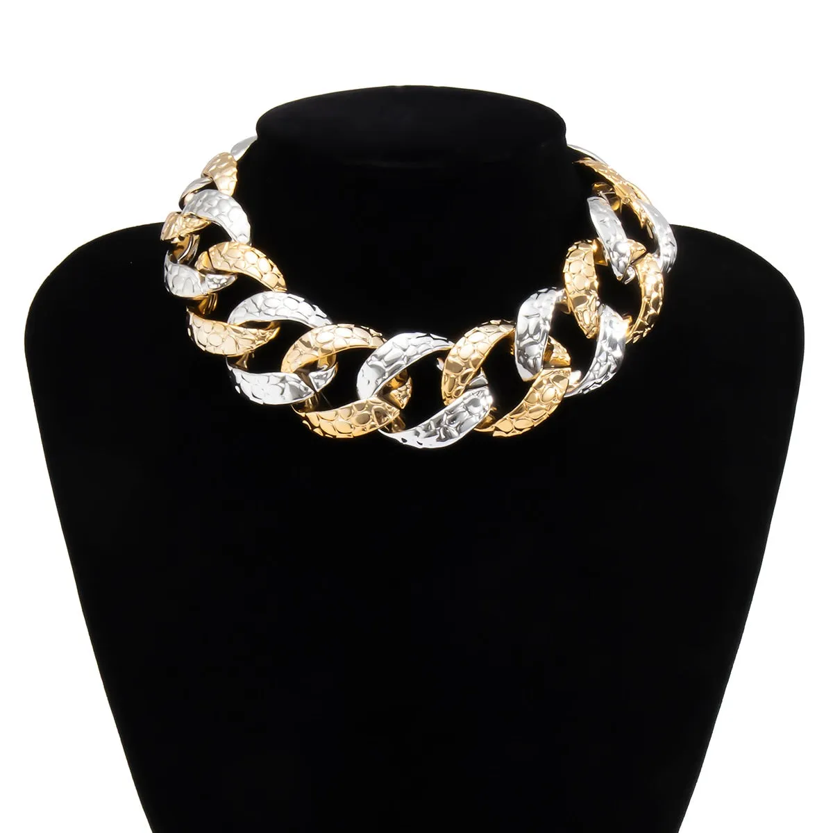 Thick CCB Material Exaggerated Big Choker Necklace Collar for Women Hiphop Chunky Chain Necklaces on the Neck 2022 Egirl Jewelry