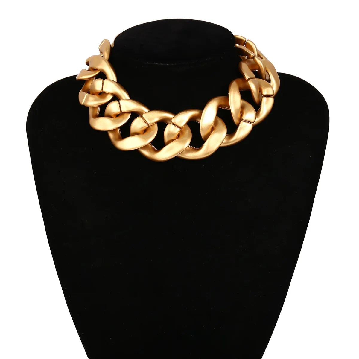 Thick CCB Material Exaggerated Big Choker Necklace Collar for Women Hiphop Chunky Chain Necklaces on the Neck 2022 Egirl Jewelry