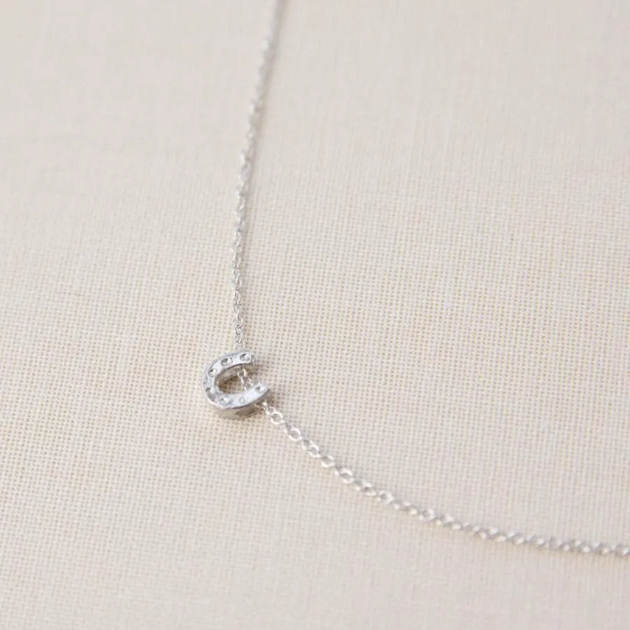 Tiny Horseshoe Necklace