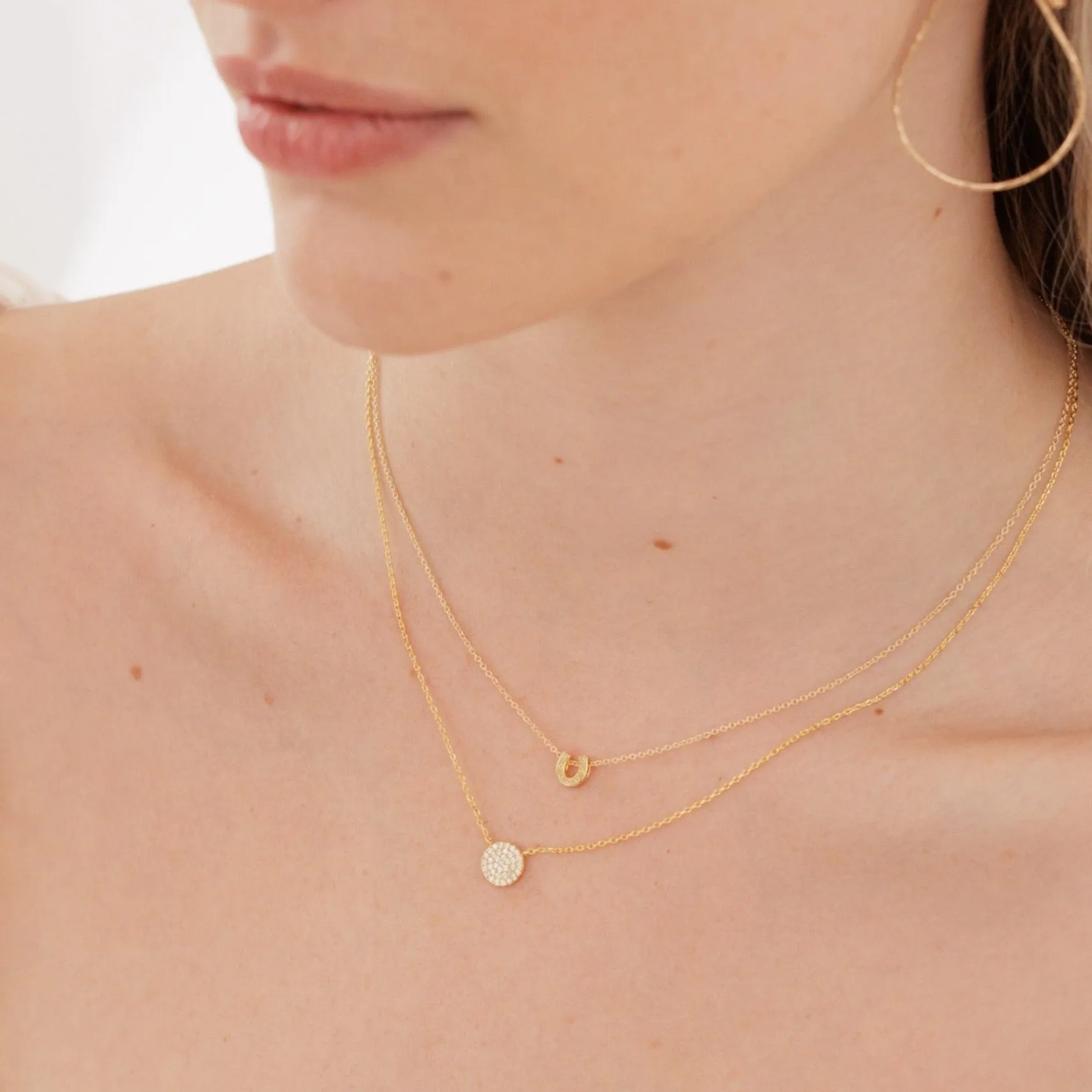Tiny Horseshoe Necklace