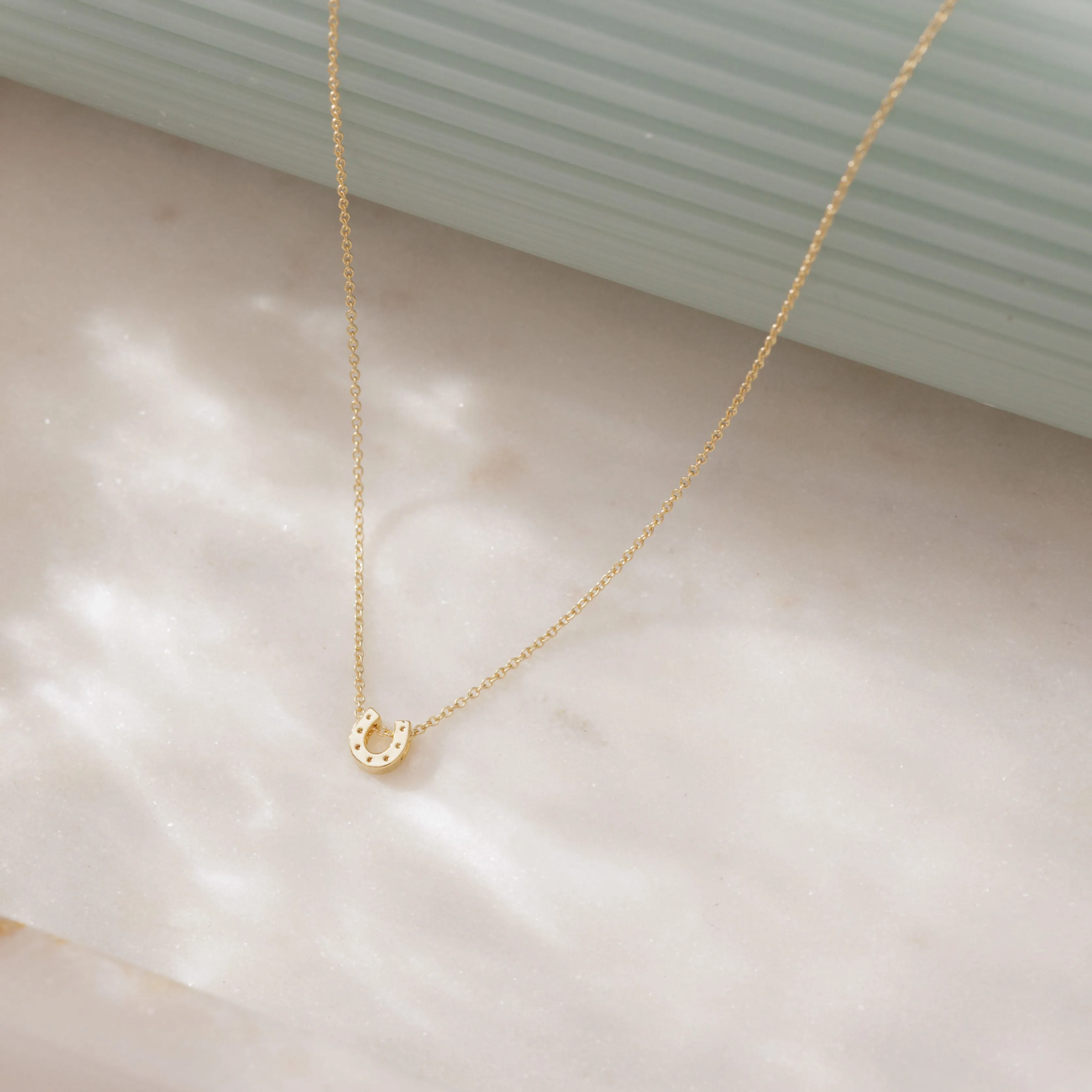 Tiny Horseshoe Necklace