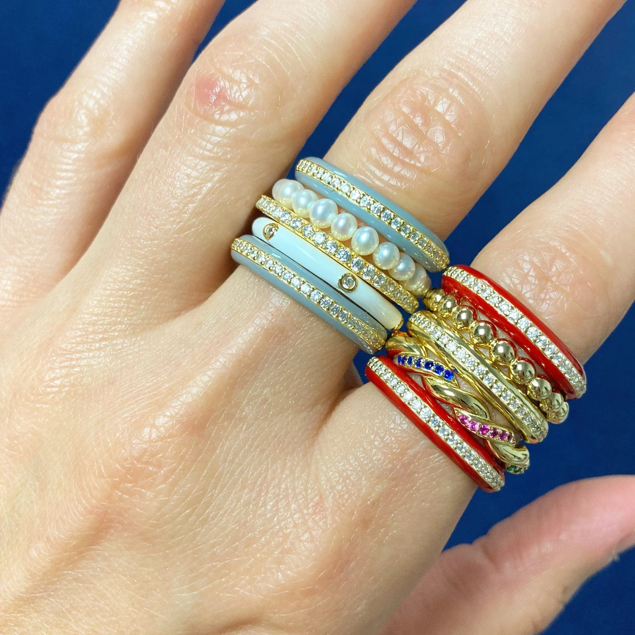 Walk the Line | Enamel Ring